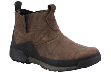 Image of Columbia Original Woodshed Omni-Heat Slip On Winter Boot - Men's-Tobacco/Black-Medium-8 US