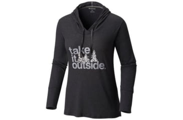 Image of Columbia Outdoor Elements Hoodie - Womens, Black Heather, Small, 1804771010-S