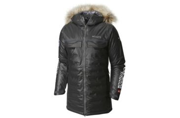 Image of Columbia OutDry Ex Diamond HeatZone Long Parka - Men's-Black-Large