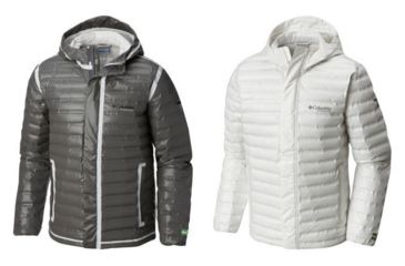 Image of Columbia OutDry Ex Eco Down Jacket - Mens, Bamboo Charcoal, White Undyed