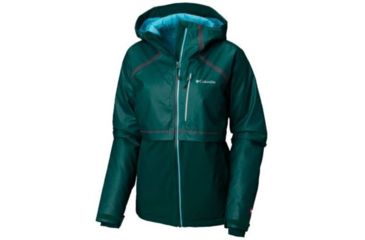 Image of Columbia OutDry Glacial Hybrid Jacket, Dark Ivy Heather, Dark Ivy, XL - Womens, 1798471398-XL