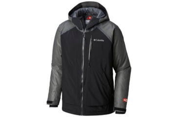 Image of Columbia OutDry Glacial Hybrid Jacket - Mens, Charcoal Heather/Black, Small, 1798641030-S