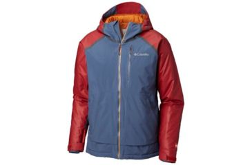Image of Columbia OutDry Glacial Hybrid Jacket - Mens, Red Element Heather/Dark Mountain, Medium, 1798641611-M