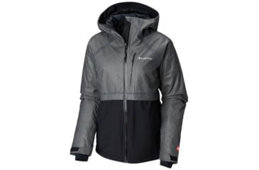 Image of Columbia OutDry Glacial Hybrid Jacket - Womens, Charcoal Heather/Black, Large, 1798471030-L