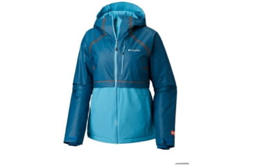 Image of Columbia OutDry Glacial Hybrid Jacket - Womens, Lagoon Heather/Beta, Extra Small, 1798471457-XS