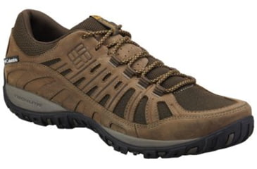 Image of Columbia Peakfreak Enduro Leather Hiking Shoe - Men's-Cordovan/Dk Banana-Wide-9 US
