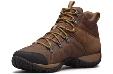 Image of Columbia Peakfreak Venture Mid LT Hiking Boots - Mens, Dark Brown/Clean Green, Medium, 8, 1718151202-8