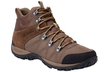 Image of Columbia Peakfreak Venture Mid LT Hiking Boots - Mens, Dark Brown/Clean Green, Medium, 8, 1718151202-8