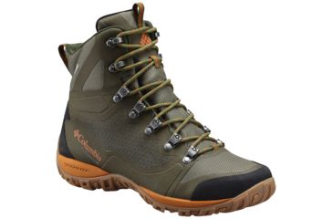 Image of Columbia Peakfreak Venture Titanium OutDry Hiking Boot - Men's-Surplus Green/Bright Copper-Medium-8