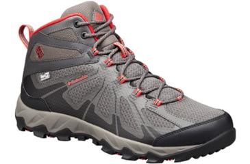 Image of Columbia Peakfreak XCRSN II XCEL Mid Outdry Hiking Boot - Men's-City Grey/Bright Red-Medium-8