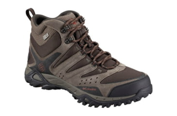 Image of Columbia PeakFreak XCRSN Mid OutDry Hiking Shoe - Mens-Mud/Cedar-13 US-Medium