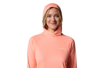 Image of Columbia PFG Tidal Tee II Hoodie - Womens, Tiki Pink, S, 2113691-807-S