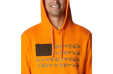 Image of Columbia PHG Game Flag II Hoodie - Men's, Phg Orange/Black Game Flag, Large, 2013311803PHGOrngBckGmeFlgL