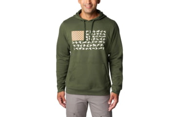Image of Columbia PHG Game Flag II Hoodie - Mens, Surplus Green/Sahara Duck Flag, Medium, 2013311347-M