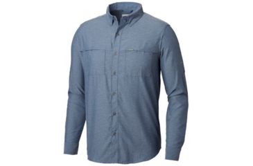 Image of Columbia Pilsner Peak III Long Sleeve Shirt - Mens, Dark Mountain, Large, 1804931478-L