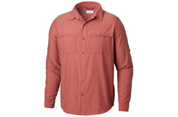 Image of Columbia Pilsner Peak III Long Sleeve Shirt - Mens, Red Element, Small, 1804931611-S