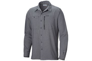 Image of Columbia Pilsner Peak IV Long Sleeve Shirt - Mens, Shark Heather, Medium, 1838831011-M