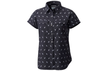 Image of Columbia Pilsner Peak Novelty Short Sleeve Shirt - Womens, India Ink Digi Shibori Prt, L 1710501419L