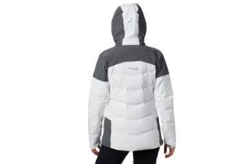 Image of Columbia Powder Keg II Down Jacket - Womens, White, Cirrus Grey, Small, 1804211101-S