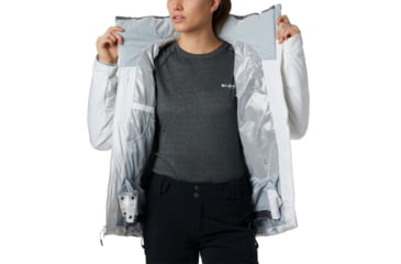 Image of Columbia Powder Keg II Down Jacket - Womens, White, Cirrus Grey, Small, 1804211101-S