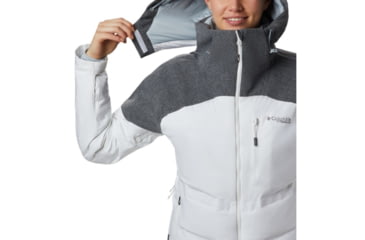 Image of Columbia Powder Keg II Down Jacket - Womens, White, Cirrus Grey, Small, 1804211101-S