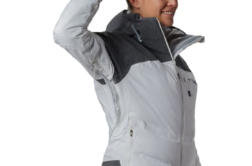 Image of Columbia Powder Keg II Down Jacket - Womens, White, Cirrus Grey, Small, 1804211101-S