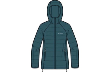 Image of Columbia Powder Lite II Hooded Jacket - Womens, Everblue, Small, 2089391-429-S