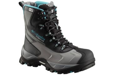 Image of Columbia Powderhouse Titanium Omni-Heat Winter Boots - Womens, Black/Pacific, Medium, 10.5, 1791251010-10.5