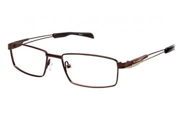 Image of Columbia POWELL LAKE Single Vision Prescription Eyeglasses - Frame DARK GREEN/GOLD CBPOWELLLK01