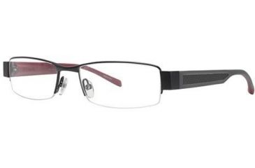 Image of Columbia Raja Progressive Prescription Eyeglasses - Frame Semi Matte Black Grey/Red CBRAJA01