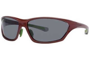 Image of Columbia Rapid Descent Sunglasses - Frame Metallic Red fade to Grout, Size 65/14mm CBRAPIDDSCNTPZ03