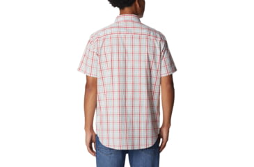 Image of Columbia Rapid Rivers II Short Sleeve Shirt - Mens, Sunset Red Multi Gingham, Extra Large, 1577671687SstRdMltGnghXL