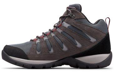 Image of Columbia Redmond V2 Mid Waterproof Hiking Boots - Mens, Graphite, Red Jasper, Medium, 8, 1865081053-8