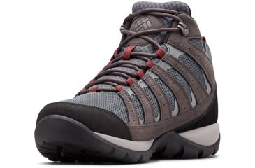 Image of Columbia Redmond V2 Mid Waterproof Hiking Boots - Mens, Graphite, Red Jasper, Medium, 8, 1865081053-8