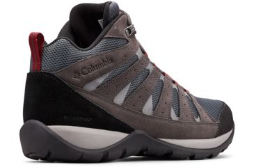 Image of Columbia Redmond V2 Mid Waterproof Hiking Boots - Mens, Graphite, Red Jasper, Medium, 8, 1865081053-8