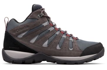 Image of Columbia Redmond V2 Mid Waterproof Hiking Boots - Mens, Graphite, Red Jasper, Medium, 8, 1865081053-8