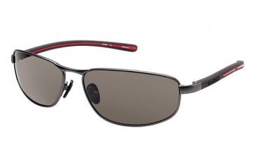 Image of Columbia Ripsaw 100 Bifocal Prescription Eyeglasses - Frame MATTE GUNMETAL/BLACK, Lens Color Smoke CBRIPSAW10002