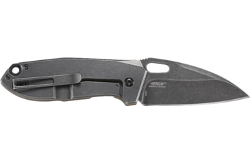 Image of Columbia River 2440 Heron 2.93 Folding Plain Black Stonewash 8Cr14MoV Blade 2C