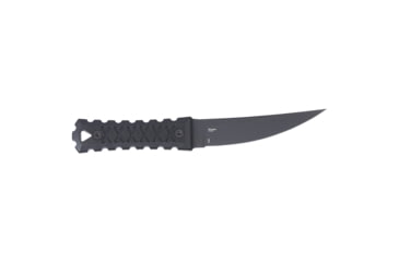 Image of Columbia River Knife &amp; Tool HZ4, Fixed Blade Knife, 4.76" Trailing Point Blade, SK-5 Blade Steel, 8.88" Overall Length, Titanium Nitride Finish, Black, Black G10 Grips, Includes Sheath, 2924