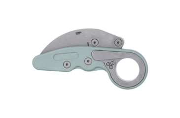 Image of Columbia River Knife &amp; Tool Provoke, Folding Knife, 2.47&quot; Hawkbill Blade, AUS 8 Blade Steel, 7.19&quot; Overall Length, Stonewash Finish, Silver, Green Grivory Handle, Liner Lock, 4041GR