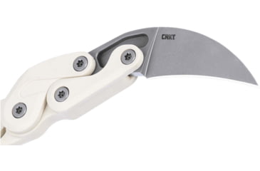 Image of Columbia River Knife &amp; Tool Provoke, Folding Knife, 2.47&quot; Hawkbill Blade, AUS 8 Blade Steel, 7.19&quot; Overall Length, Stonewash Finish, Silver, Sand Grivory Handle, Liner Lock, 4041S