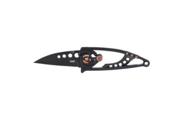 Image of CRKT Snap Folding Knife, 2.55in, 8Cr13MoV Stainless Steel Blade, Drop Point Blade, Black Stainless Steel Handle, 5102NK