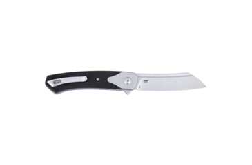 Image of Columbia River Knife &amp; Tool Viento, Folding Knife, 3.23" Sheepsfoot Blade, D2 Blade Steel, 7.43" Overall Length, Bead Blast Finish, Silver, Black G10 Handle, Liner Lock, 7135