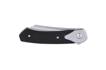 Image of Columbia River Knife &amp; Tool Viento, Folding Knife, 3.23" Sheepsfoot Blade, D2 Blade Steel, 7.43" Overall Length, Bead Blast Finish, Silver, Black G10 Handle, Liner Lock, 7135