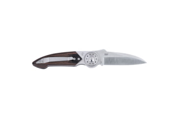 Image of Columbia River Knife &amp; Tool Walker, Folding Knife, 2.93" Sheepsfoot Blade, 14C28N Blade Steel, 5.94" Overall Length, Satin Finish, Silver, Brown Handle, Blade Lock, 4200