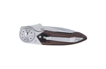 Image of Columbia River Knife &amp; Tool Walker, Folding Knife, 2.93" Sheepsfoot Blade, 14C28N Blade Steel, 5.94" Overall Length, Satin Finish, Silver, Brown Handle, Blade Lock, 4200