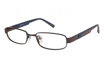 Image of Columbia Saddleback Progressive Prescription Eyeglasses - Frame Brown/Blue-brown, Size 50/17mm CBSADDLEBACK03