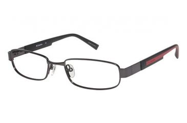 Image of Columbia Saddleback Progressive Prescription Eyeglasses - Frame Gunmetal/Black-red, Size 50/17mm CBSADDLEBACK01