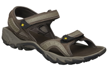 Image of Columbia Sandero Sandal - Men's-Mud/Cyber Yellow-Medium-7 US