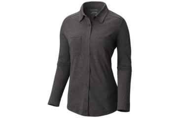Image of Columbia Saturday Trail Knit Long Sleeve Shirt - Women's-Shark Heather-Large
